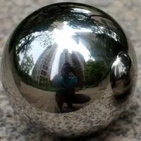 Шар из нержавеющей стали (198286) поставка - сфера арт-объект ø 1000 мм. пустотелая  в Кизеле