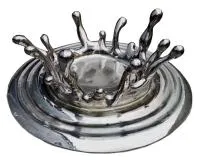 Всплеск воды из нержавеющей стали (517626) монтаж арт-объект  в Кизеле