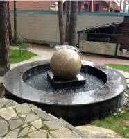 Сфера гранит фонтан 3D шар (518901) ∅ 750 мм. Кизел 