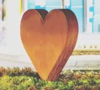 Кортеновская сталь скульптура сердце (518279) монтаж арт-объект  в Кизеле