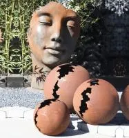 Кортен 3 шара — парк декор (518952) ∅ 950 750 450 мм. Кизел
