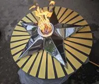 Решётка круг звезды (518198) поставка вечный огонь авторская  в Кизеле