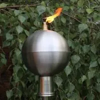 Серебряный шар (197439) производство тики факел садовые факелы ø 120 мм. универсальная  в Кизеле