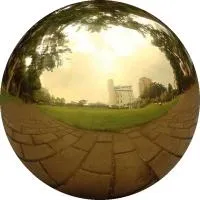 Полированный шар из латуни (198298) производство - сфера арт-объект ø 1000 мм. пустотелая  в Кизеле