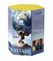 Батарея салютов Атлант. Купить Батарея салютов Атлант Р7054ФМ — магазин продажа салютов недорого —  Кизел, производитель Русский фейерверк - Русская пиротехника, доставка по России  +7 963 711 89 03 — Кизел | kizel.piroclub.ru