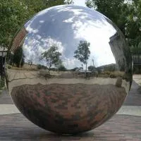 Металлический шар полированный (198287) монтаж - сфера арт-объект ø 1000 мм. пустотелая  в Кизеле