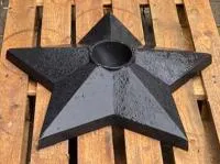 Чугун звезда вечный огонь (518229) монтаж комплект горелка ГВД 379 10 89 00 ПС ø 1100 мм. монолит - литье  в Кизеле