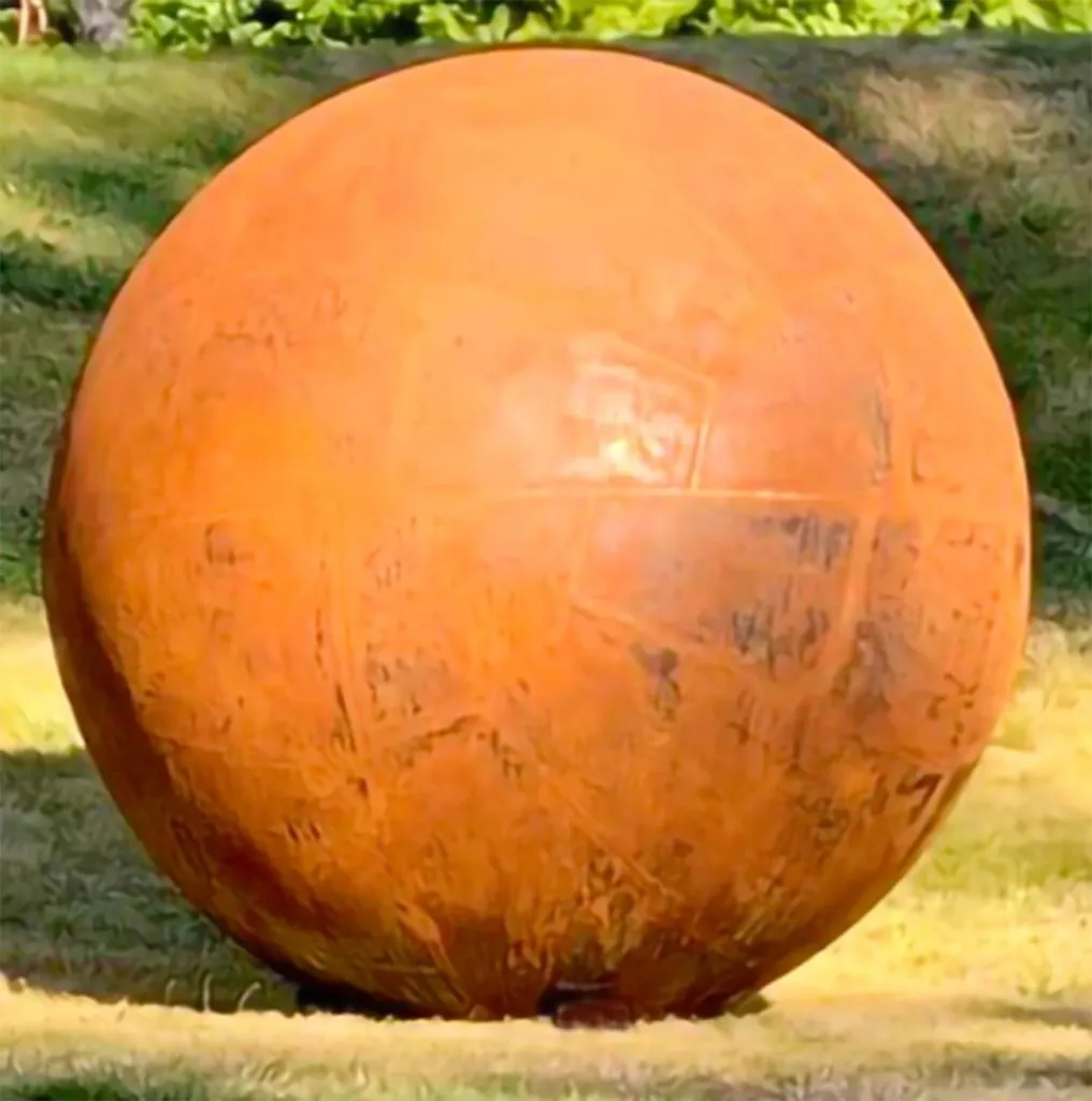 Полая сфера кортеновская сталь Кизел