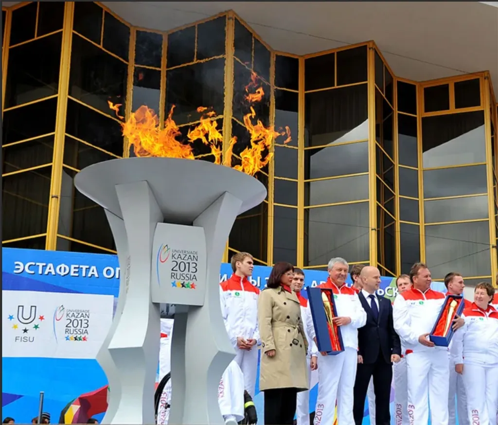 Чаша олимпийского огня в Кизеле на заказ